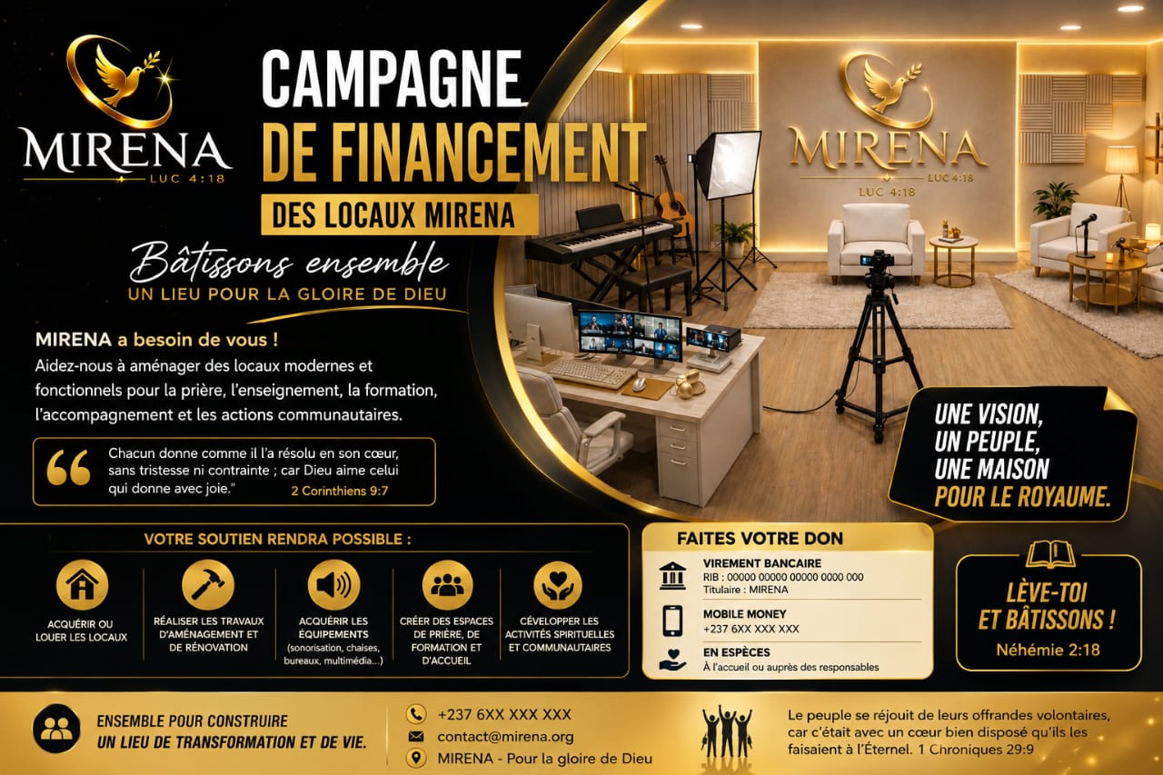 CAMPAGNE DE FINANCEMENT DES LOCAUX MIRENA